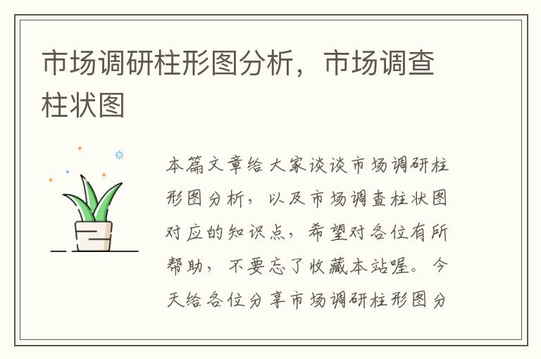市场调研柱形图分析,市场调查柱状图